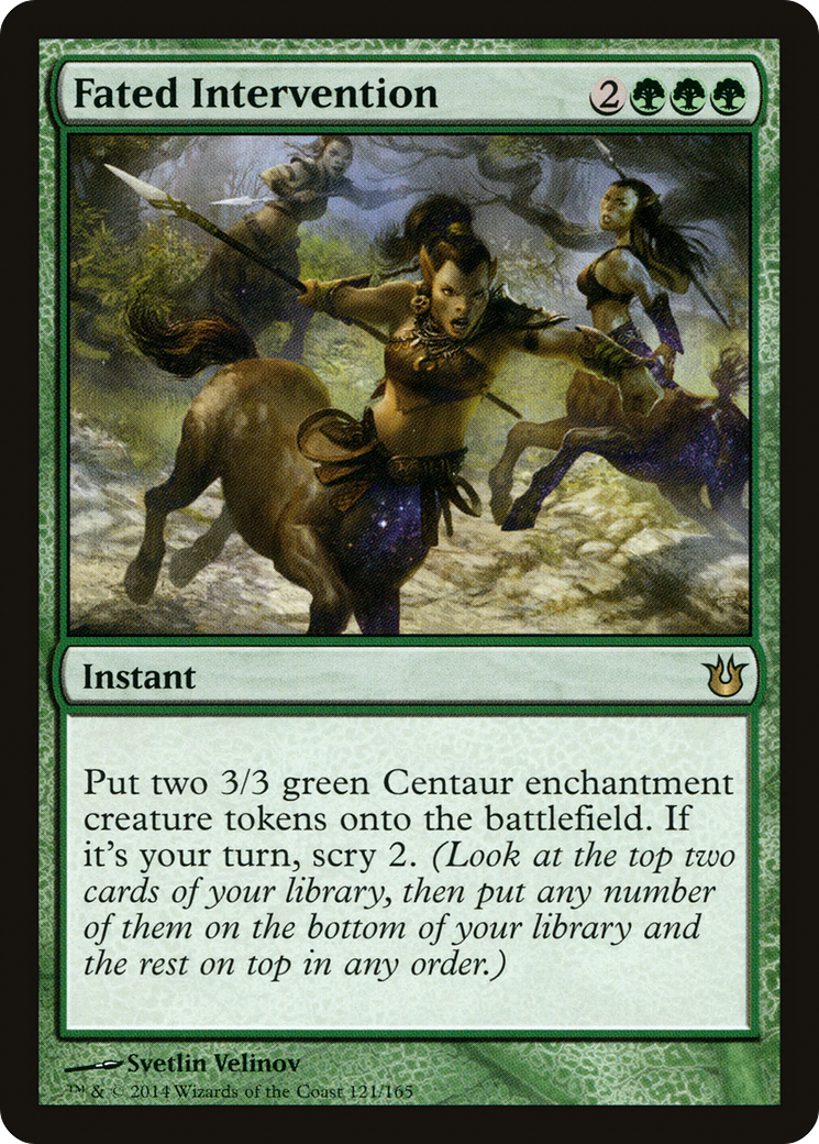 Fated Intervention (BNG-121) [Born of the Gods] Foil