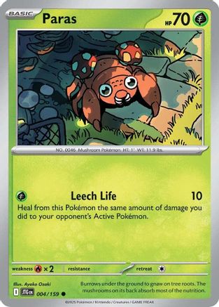 Paras (004/159) [SV09 Journey Together] Reverse Holofoil - Common