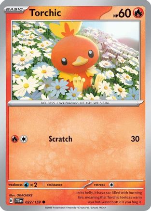 Torchic (022/159) [SV09 Journey Together] Reverse Holofoil - Common