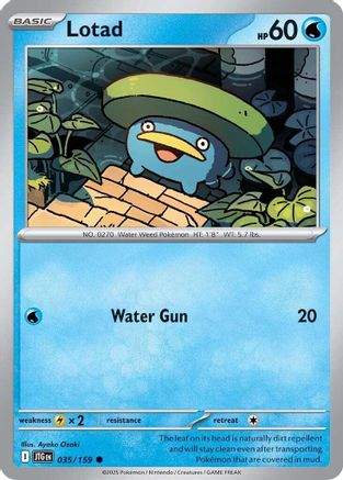 Lotad (035/159) [SV09 Journey Together] Reverse Holofoil - Common
