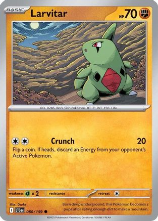 Larvitar (080/159) [SV09 Journey Together] - Common