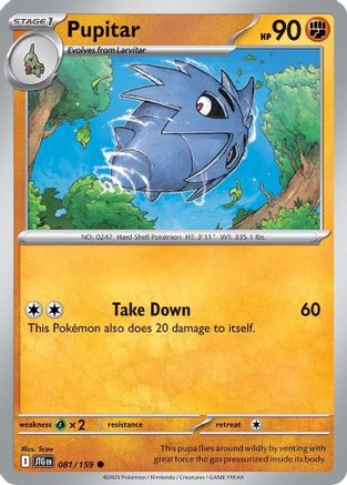 Pupitar (081/159) [SV09 Journey Together] Reverse Holofoil - Common