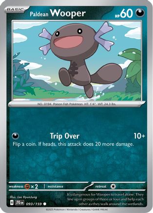 Paldean Wooper (093/159) [SV09 Journey Together] Reverse Holofoil - Common