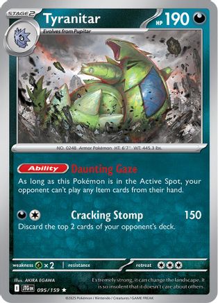 Tyranitar (095/159) [SV09 Journey Together] Holofoil - Rare