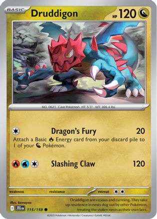 Druddigon (115/159) [SV09 Journey Together] Reverse Holofoil - Common