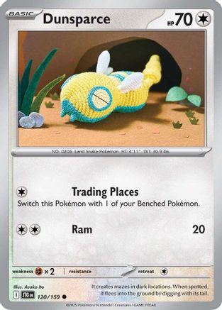 Dunsparce (120/159) [SV09 Journey Together] Reverse Holofoil - Common