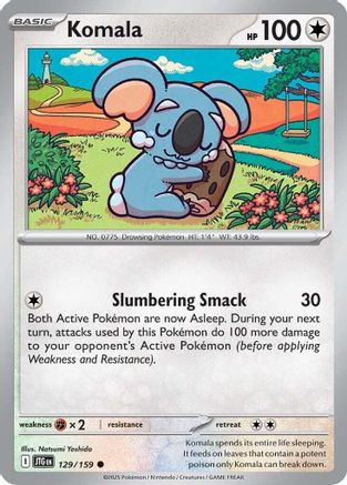 Komala (129/159) [SV09 Journey Together] Reverse Holofoil - Common