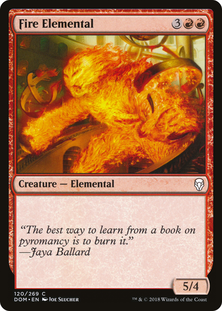 Fire Elemental (DOM-120) [Dominaria] Foil