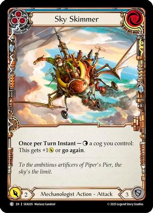 Sky Skimmer (Blue) (SEA029) - High Seas Rainbow Foil
