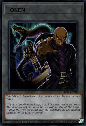 Token: Odion & Embodiment of Apophis (Super Rare) (TKN5-EN018) - Supreme Darkness Unlimited