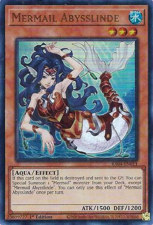 Mermail Abysslinde (Ultra Rare) (RA04-EN011) - Quarter Century Stampede 1st Edition