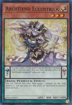Archfiend Eccentrick (Super Rare) (RA04-EN017) - Quarter Century Stampede 1st Edition