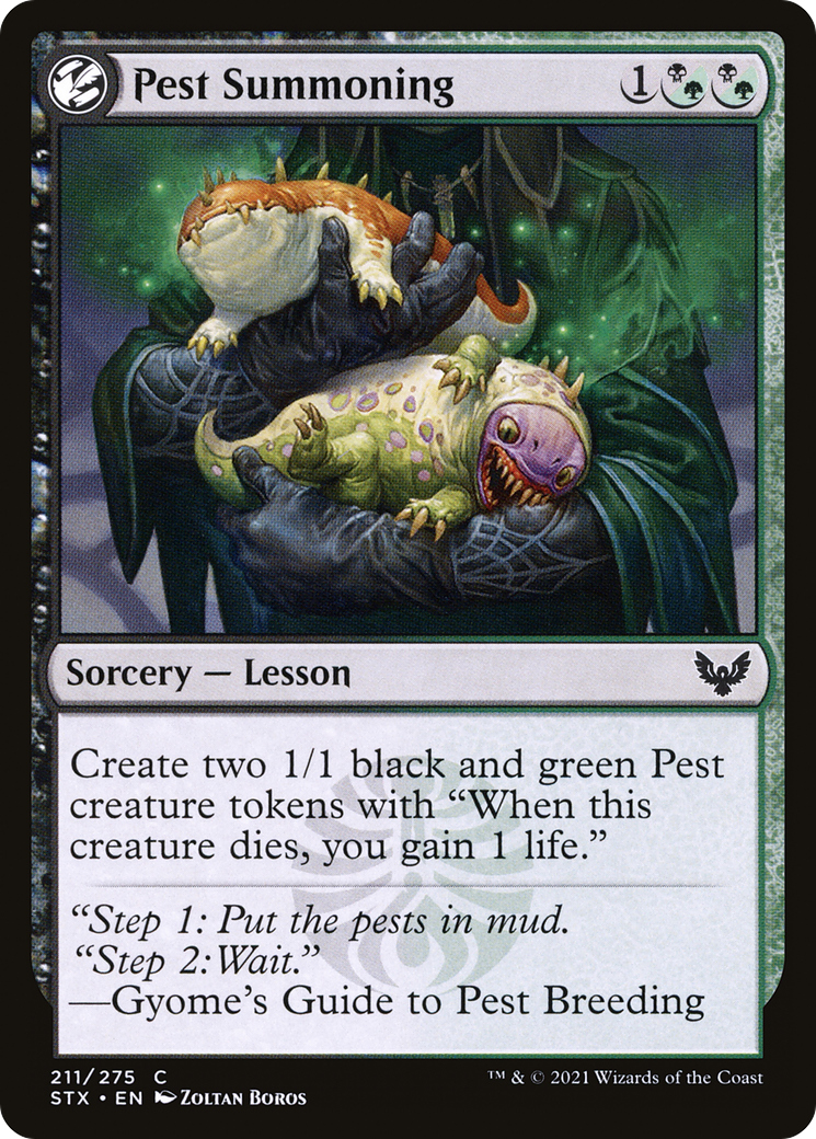 Pest Summoning (STX-211) [Strixhaven: School of Mages]