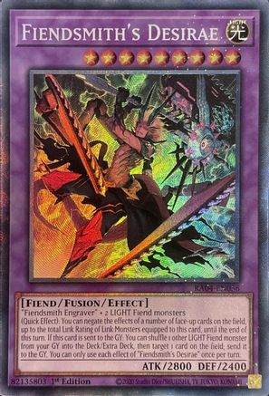 Fiendsmith's Desirae (Prismatic Collector's Rare) (RA04-EN056) - Quarter Century Stampede 1st Edition
