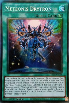 Meteonis Drytron (Prismatic Collector's Rare) (RA04-EN096) - Quarter Century Stampede 1st Edition
