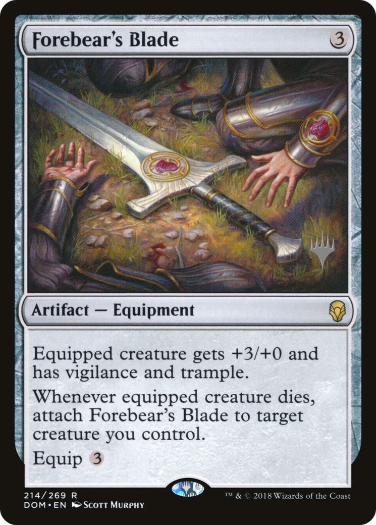 Forebear's Blade (PPM20-214) [Promo Pack: Dominaria Promos]
