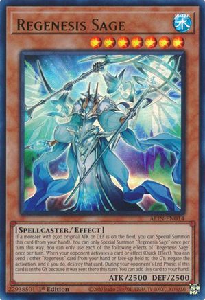 Regenesis Sage (Ultra Rare) (ALIN-EN014) - Alliance Insight 1st Edition