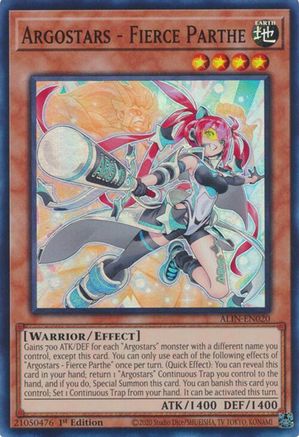 Argostars - Fierce Parthe (Super Rare) (ALIN-EN020) - Alliance Insight 1st Edition