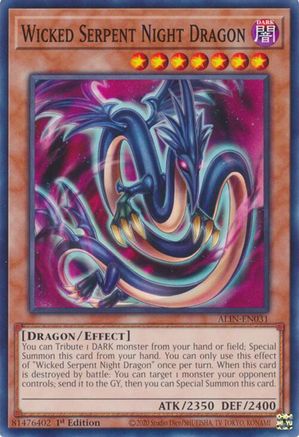 Wicked Serpent Night Dragon (Common) (ALIN-EN031) - Alliance Insight 1st Edition