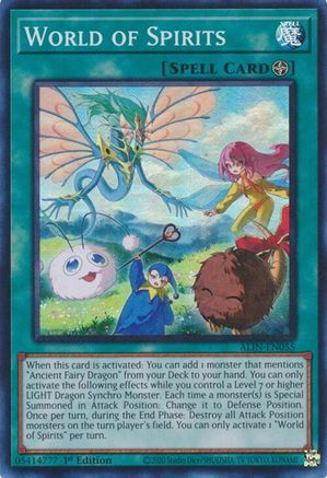 World of Spirits (Super Rare) (ALIN-EN055) - Alliance Insight 1st Edition