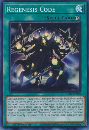 Regenesis Code (Super Rare) (ALIN-EN060) - Alliance Insight 1st Edition