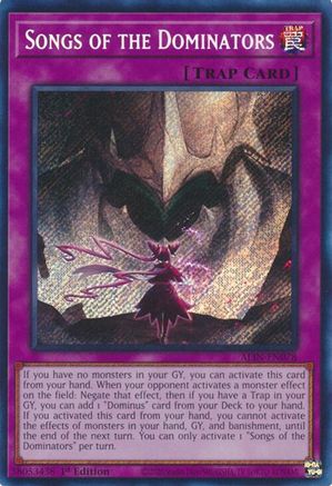 Songs of the Dominators (Secret Rare) (ALIN-EN078) - Alliance Insight 1st Edition