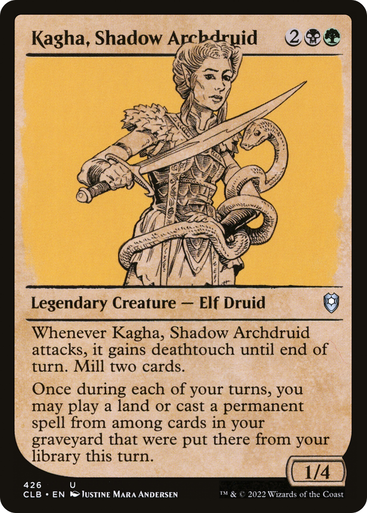 Kagha, Shadow Archdruid - Showcase [Commander Legends: Battle for Baldur's Gate]
