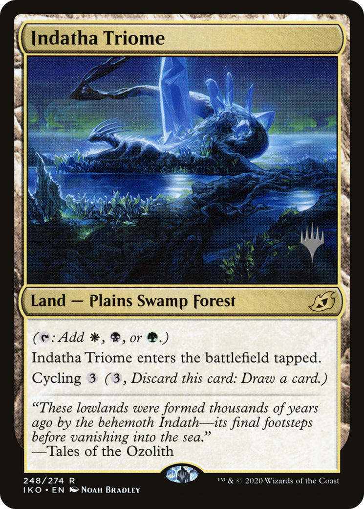 Indatha Triome (PPIKO-248) [Promo Pack: Ikoria: Lair of Behemoths Promos] Foil