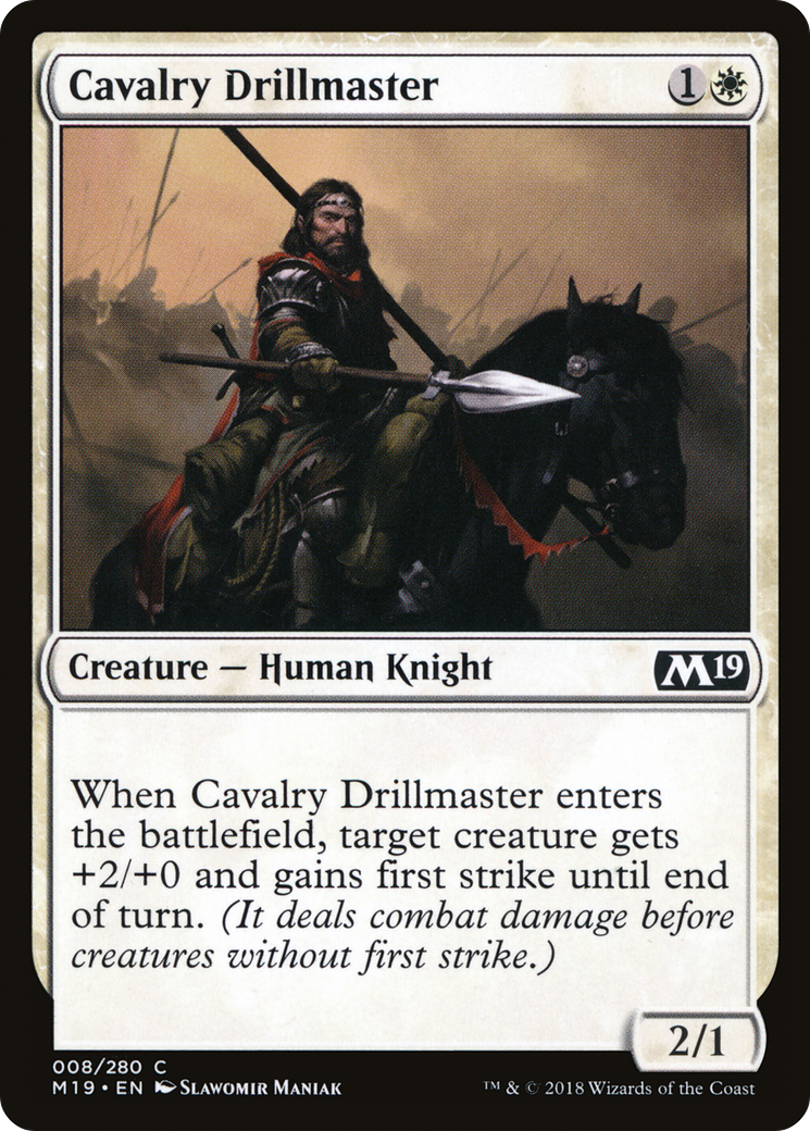 Cavalry Drillmaster (M19-008) [Core Set 2019]