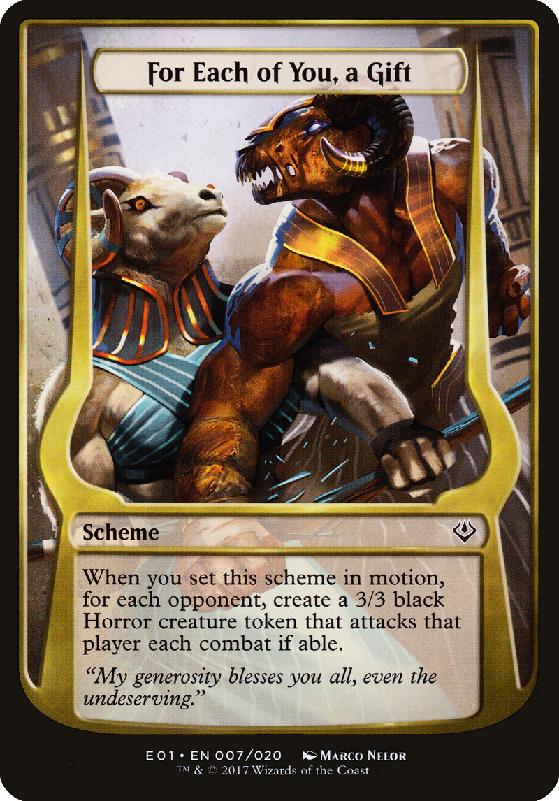 For Each of You, a Gift (Archenemy: Nicol Bolas) (OVER-007) [Archenemy: Nicol Bolas Schemes]