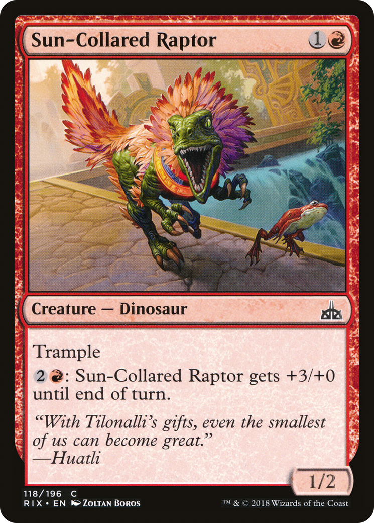 Sun-Collared Raptor (RIX-118) [Rivals of Ixalan]
