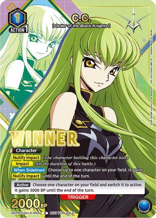 C.C. (004) (Winner) (UEPR/CGH-2-004) - Union Arena Promotion Cards Foil