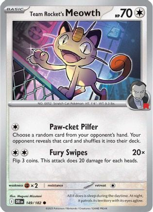 Team Rocket's Meowth (149/182) [SV10 Destined Rivals] - Common