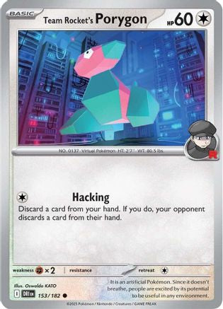 Team Rocket's Porygon (153/182) [SV10 Destined Rivals] - Common