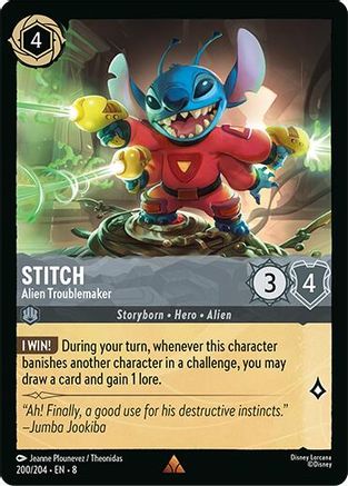Stitch - Alien Troublemaker (200/204) - Reign of Jafar Cold Foil