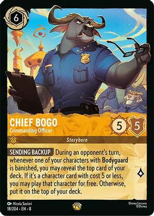 Chief Bogo- Commanding Officer (18/204) - Reign of Jafar