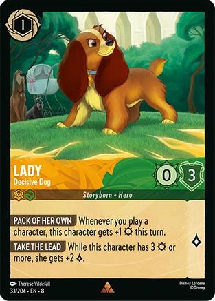 Lady - Decisive Dog (33/204) - Reign of Jafar Cold Foil