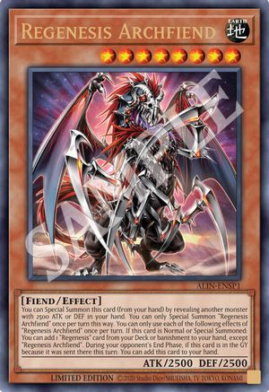 Regenesis Archfiend (ALIN-ENSP1) (Ultra Rare) (ALIN-ENSP1) - Alliance Insight Limited