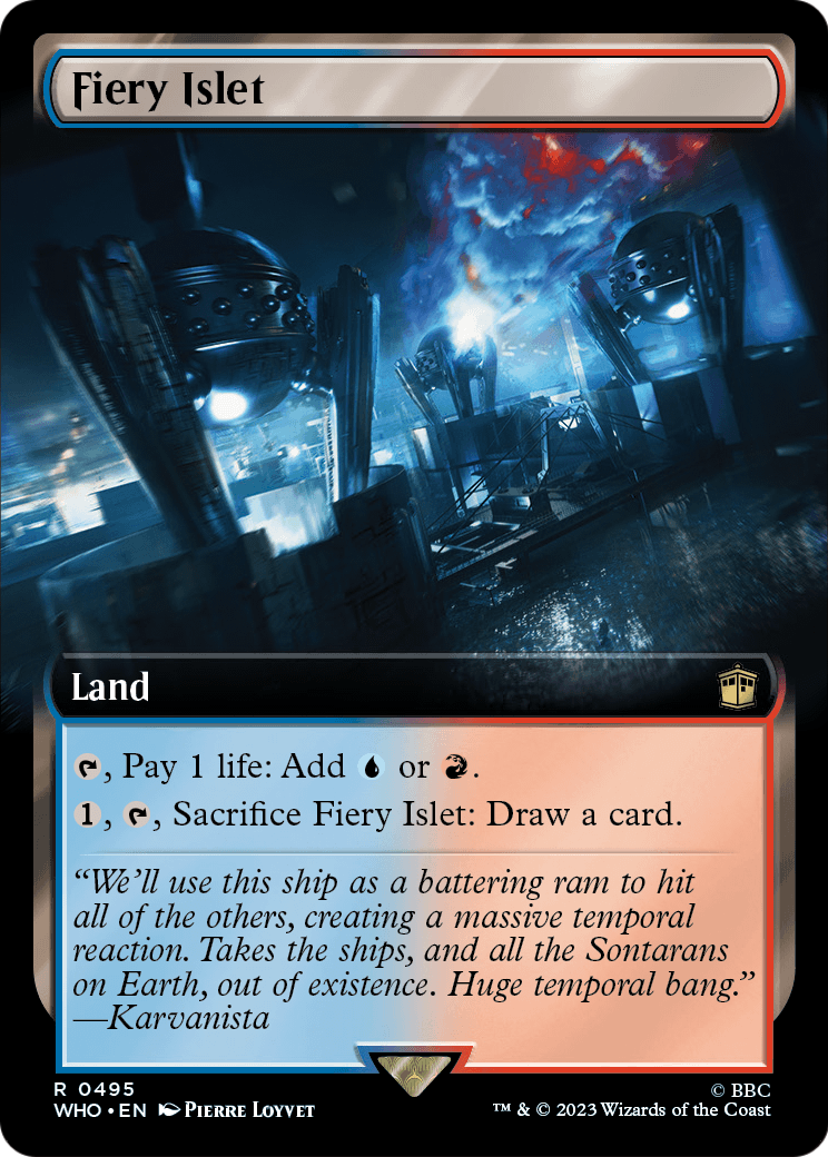 Fiery Islet (Extended Art) (WHO-495) [Doctor Who]