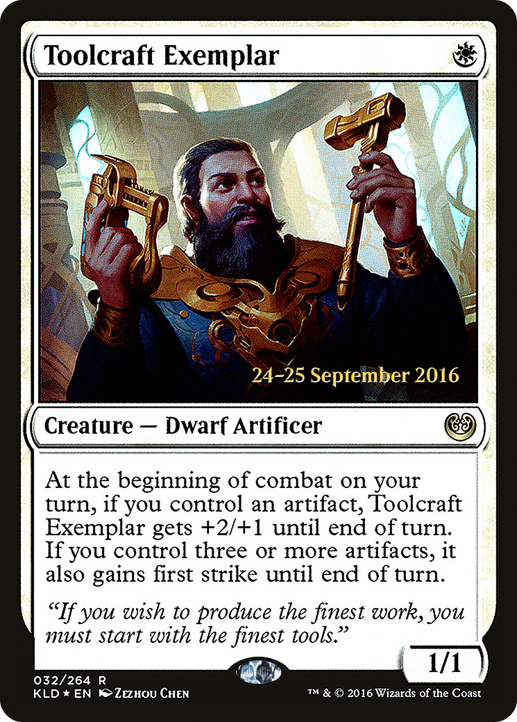 Toolcraft Exemplar (PRE-032) [Kaladesh Promos] Foil