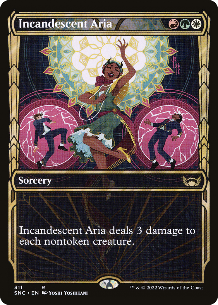 Incandescent Aria - Foil - Showcase [Streets of New Capenna]