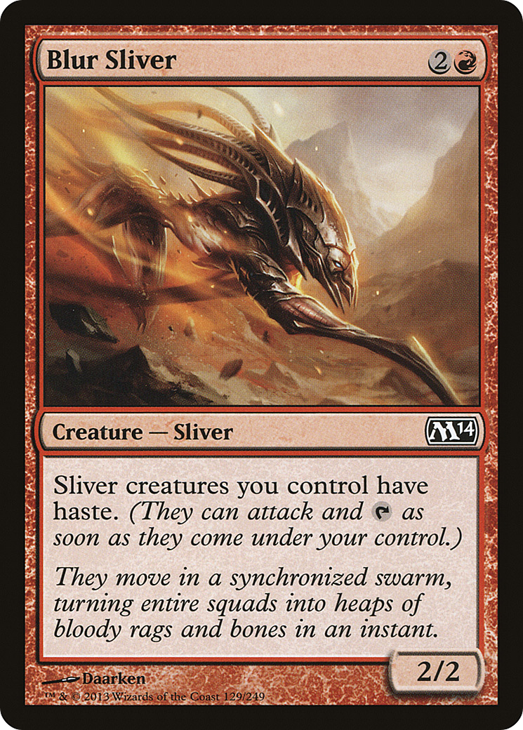 Blur Sliver (M14-129) [Magic 2014] Foil