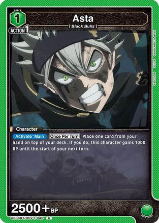 Asta (045) (UE08BT/BCV-1-045) - UE08BT Black Clover
