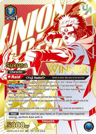 Sukuna (Winner) (UEPR/JJK-3-015) - Union Arena Promotion Cards Foil