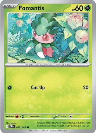 Fomantis (013/182) [SV10 Destined Rivals] Reverse Holofoil - Common