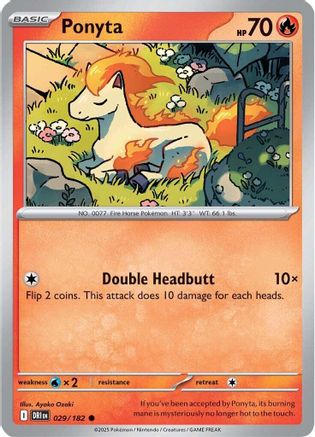 Ponyta (029/182) [SV10 Destined Rivals] Reverse Holofoil - Common