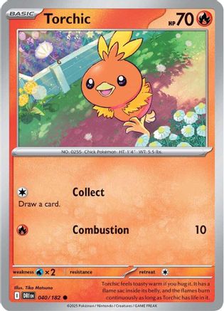 Torchic (040/182) [SV10 Destined Rivals] Reverse Holofoil - Common