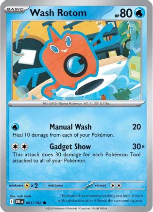 Wash Rotom (061/182) [SV10 Destined Rivals] - Common