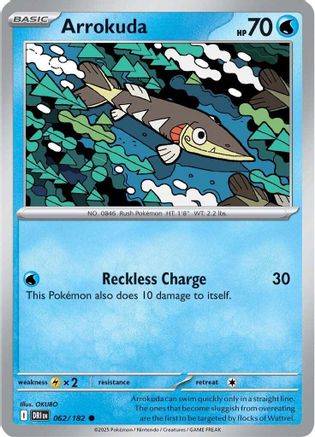 Arrokuda (062/182) [SV10 Destined Rivals] Reverse Holofoil - Common