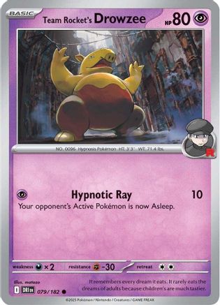 Team Rocket's Drowzee (079/182) [SV10 Destined Rivals] - Common